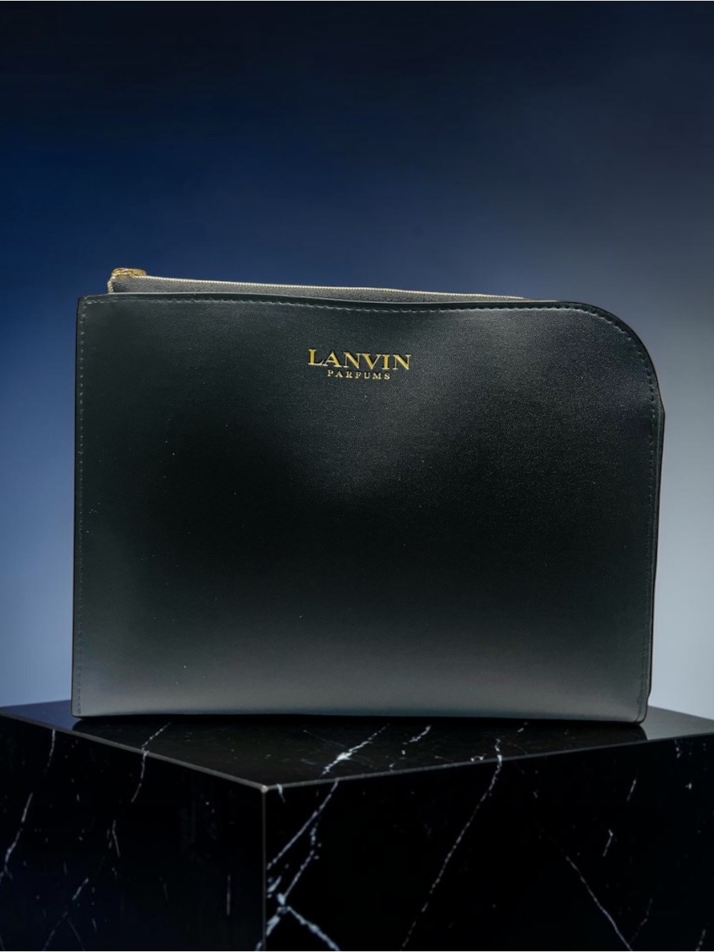 New! LANVIN PARFUMS ZIP CLUTCH COSMETIC CASE
